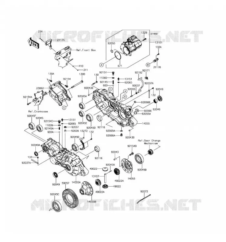PONT Kawasaki SSV 820 2017 MULE PRO-FX  KAF820HHF