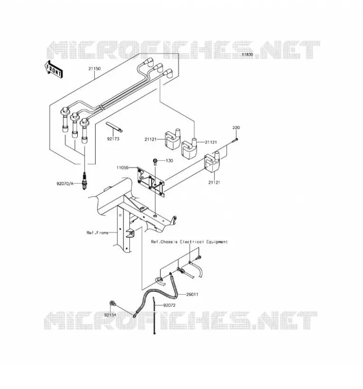 SYSTEME D&acute;ALLUMAGE Kawasaki SSV 820 2017 MULE PRO-FX  KAF820HHF