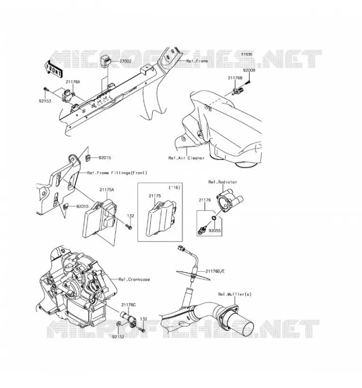 INJECTION CARBURANT Kawasaki SSV 800 2016 TERYX 4 LE  KRT800GGF
