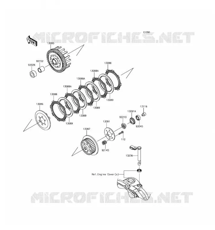 EMBRAYAGE Kawasaki TOUT-TERRAIN 110 2017 KLX110L  KLX110DHF