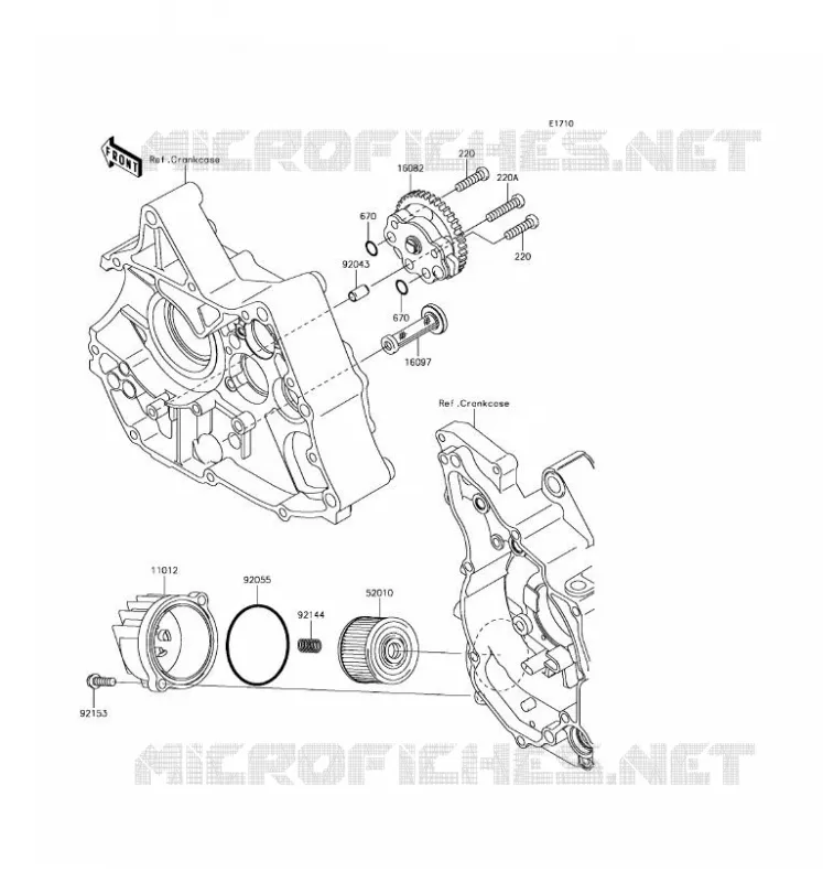 POMPE A HUILE Kawasaki TOUT-TERRAIN 110 2017 KLX110L  KLX110DHF