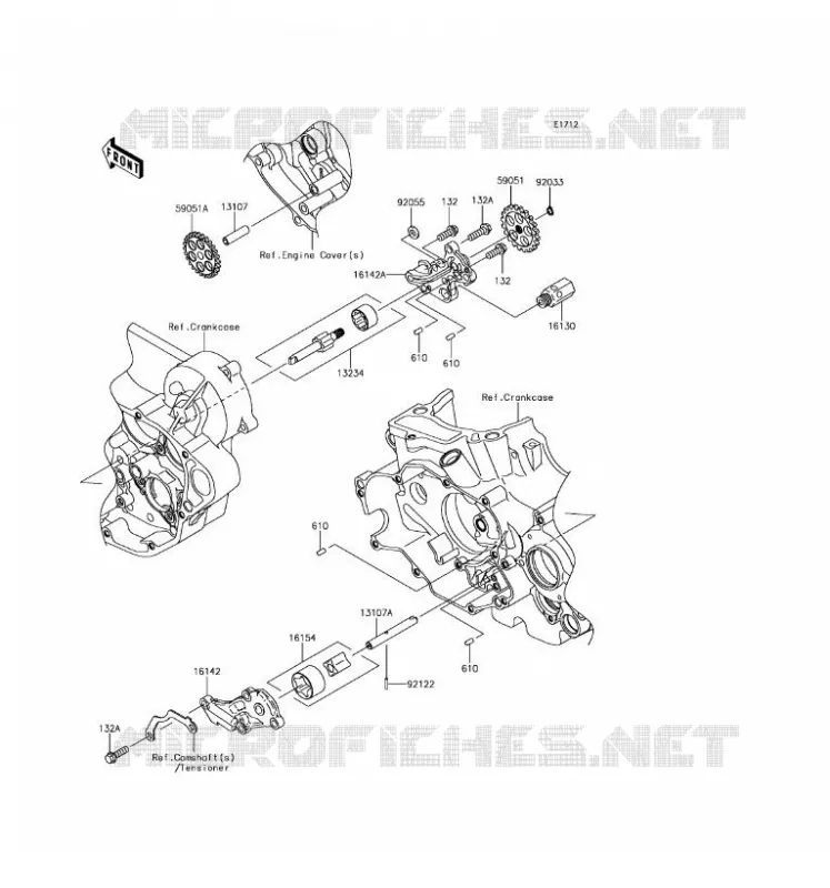 POMPE A HUILE Kawasaki TOUT-TERRAIN 450 2017 KLX450R  KLX450AHF