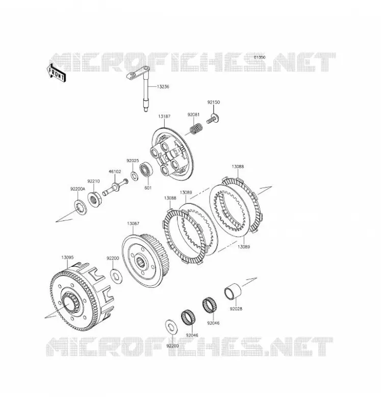 EMBRAYAGE Kawasaki TOUT-TERRAIN 100 2017 KX100  KX100FHF