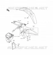 GARDE BOUE pour Kawasaki KX450F 2017