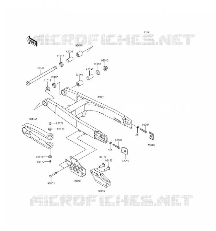 BRAS OSCILLANT Kawasaki TOUT-TERRAIN 65 2017 KX65  KX65AHF
