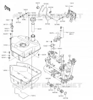 RESERVOIR CARBURANT pour Kawasaki BRUTE FORCE 750 4X4I EPS 2018