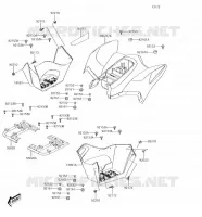 GARDE BOUE ARRI&Egrave;RE pour Kawasaki KFX90 2017