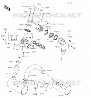 &Eacute;CHAPPEMENT pour Kawasaki JET SKI ULTRA 310LX 2018