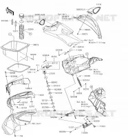 PIECE COQUE AV pour Kawasaki JET SKI ULTRA 310LX 2018
