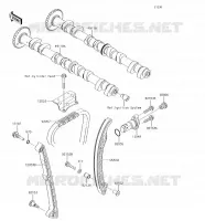 ARBRE A CAME/TENDEUR pour Kawasaki JET SKI ULTRA 310X SE 2018