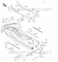 MOUSSES pour Kawasaki JET SKI ULTRA 310X SE 2018