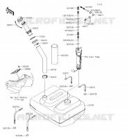 RESERVOIR CARBURANT pour Kawasaki JET SKI ULTRA 310X SE 2018