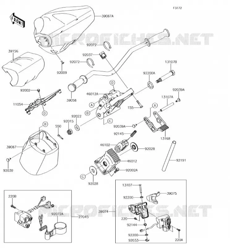 GUIDON Kawasaki JET SKI 1500 2018 JET SKI ULTRA 310X SE  JT1500PJF