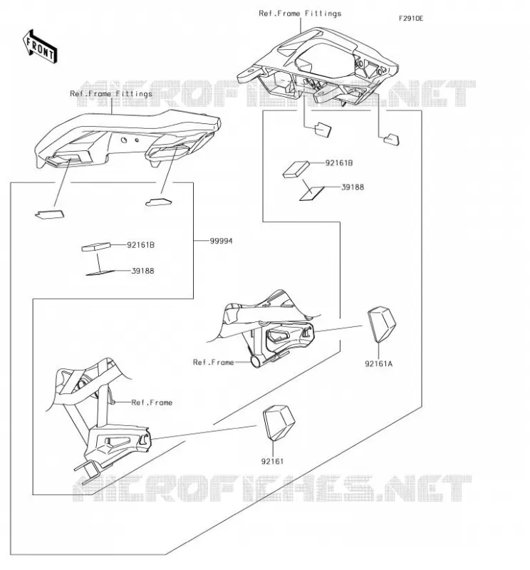 Accessory(Bag Fitting Kit) Kawasaki MOTOS 650 2018 VERSYS 650  KLE650FJFA