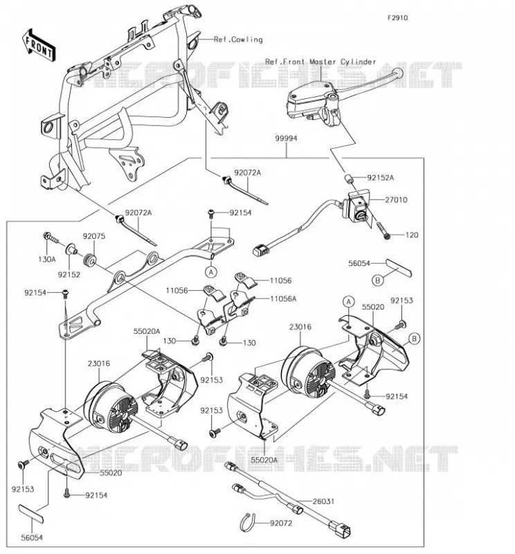 ACCESSOIRE(PHARE ADDITIONEL) Kawasaki MOTOS 650 2018 VERSYS 650  KLE650FJFA
