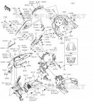 CARENAGE(SUPERIEUR) pour Kawasaki VERSYS 1000 2018