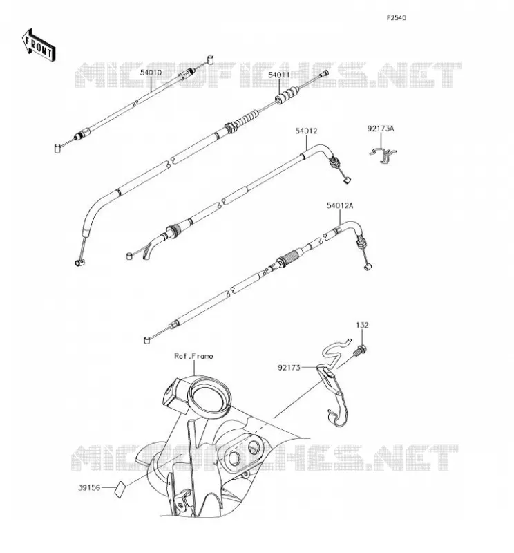 CABLES Kawasaki MOTOS 250 2017 Z250SL  BR250FHF