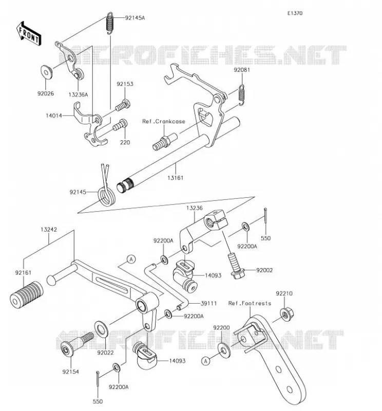SELECTEUR Kawasaki MOTOS 125 2018 Z125 PRO  BR125JJS