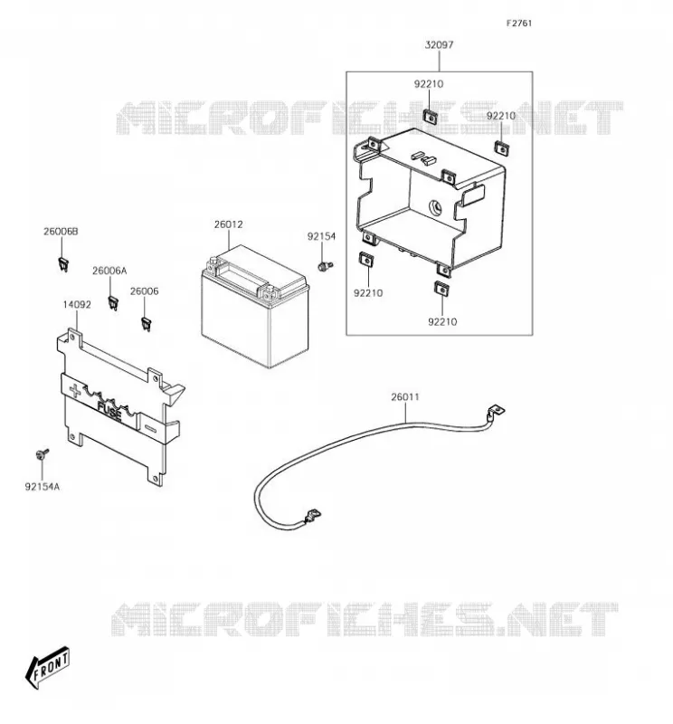 BATTERIE Kawasaki SCOOTER 125 2017 J125  SC125CHF