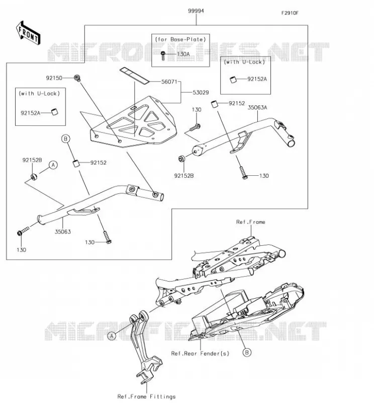 ACCESSOIRE (SUPPORT TOP CASE) Kawasaki MOTOS 650 2017 NINJA 650  EX650JHF