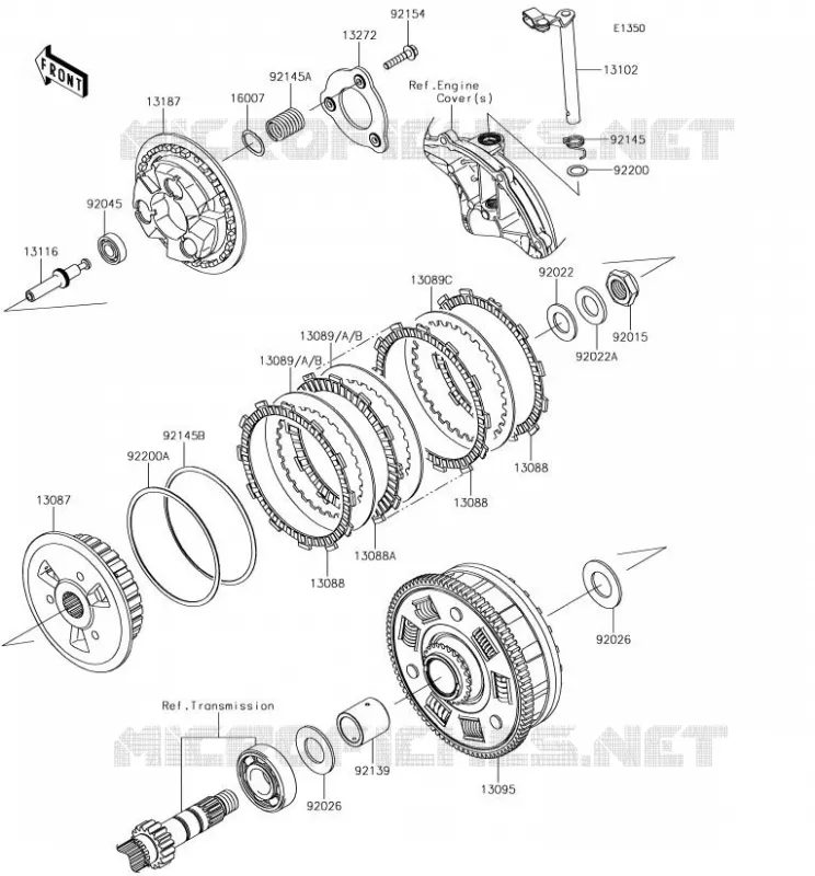 EMBRAYAGE Kawasaki MOTOS 650 2017 NINJA 650  EX650JHF