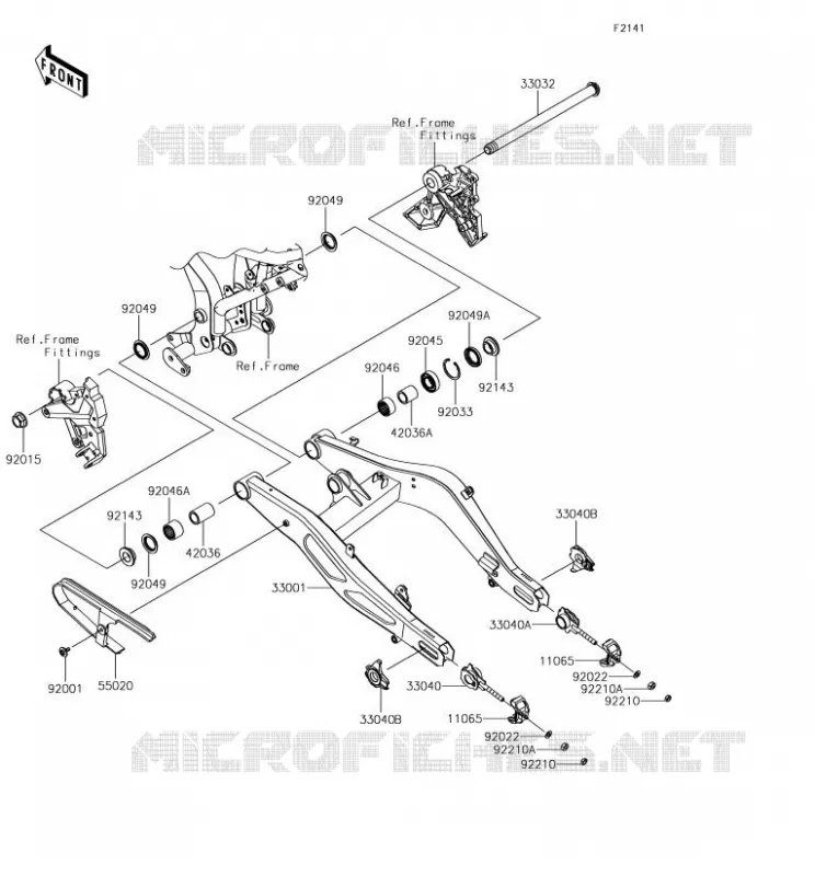 BRAS OSCILLANT Kawasaki MOTOS 650 2018 NINJA 650  EX650KJFA