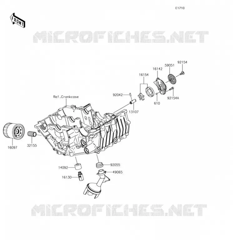POMPE A HUILE Kawasaki MOTOS 400 2018 NINJA 400  EX400GJFA
