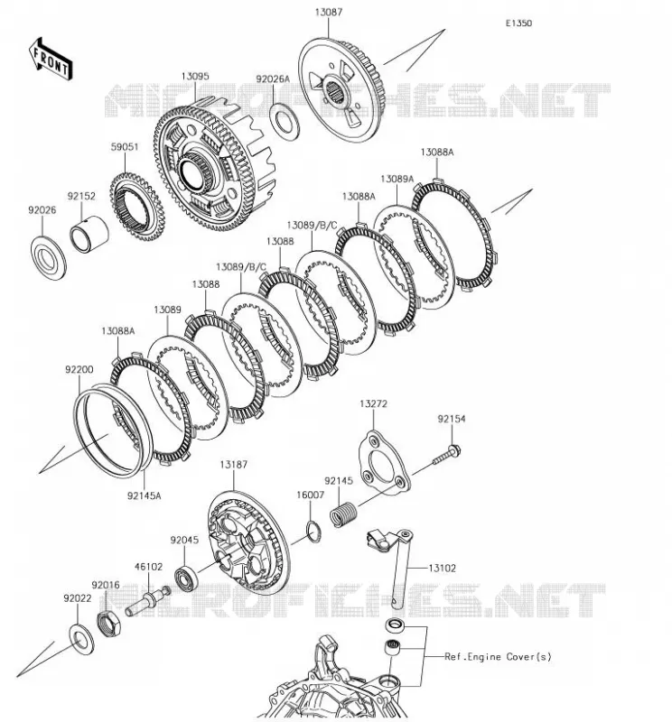 EMBRAYAGE Kawasaki MOTOS 400 2018 NINJA 400  EX400GJF