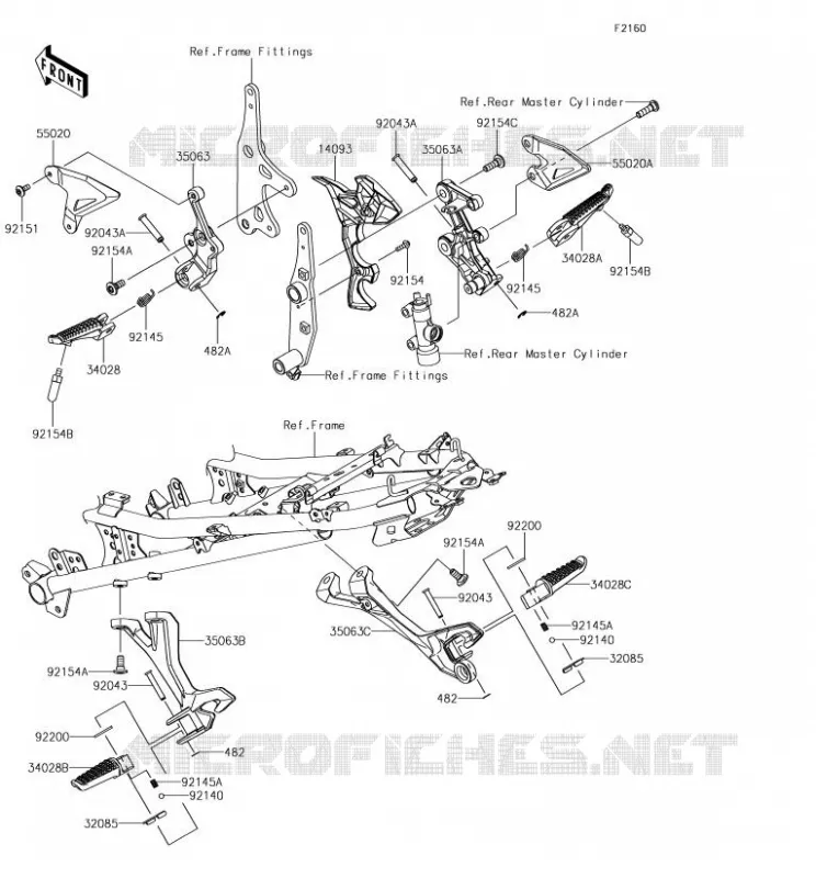 REPOSE PIED Kawasaki MOTOS 400 2018 NINJA 400  EX400GJF