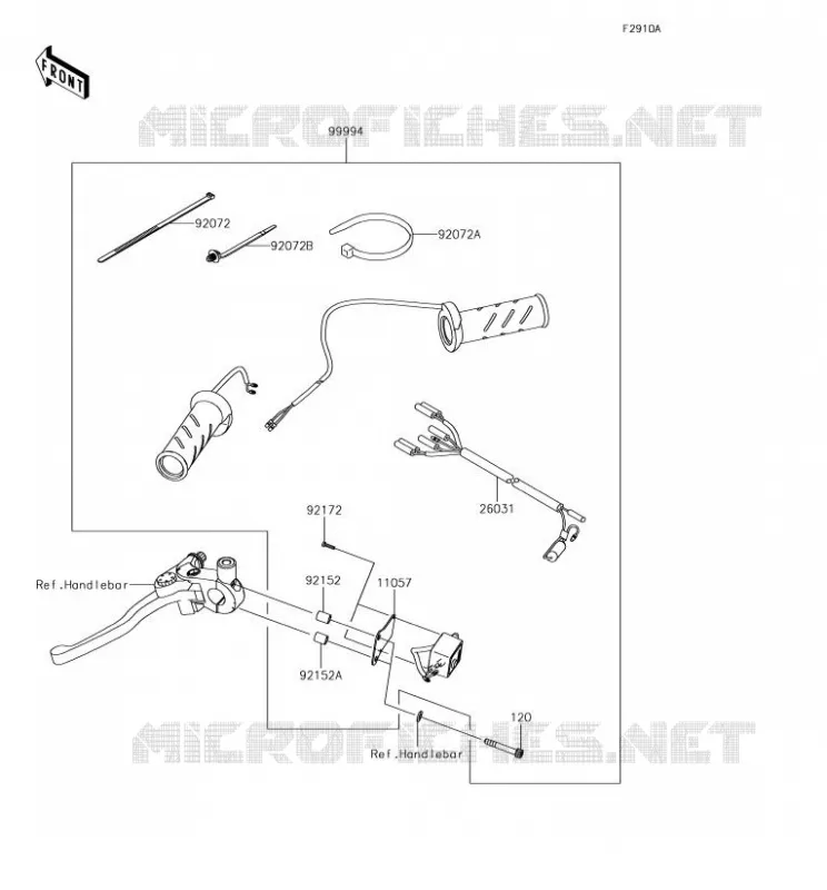 ACCESSOIRE (POIGNEES CHAUFFANTES) Kawasaki MOTOS 650 2018 VERSYS 650  KLE650FJF