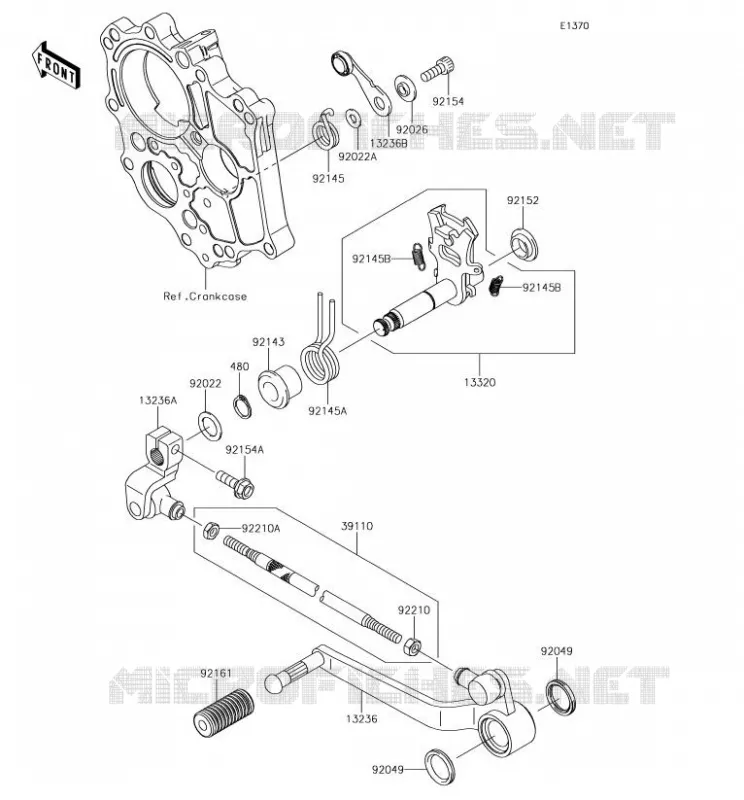 SELECTEUR Kawasaki MOTOS 650 2018 VERSYS 650  KLE650FJF