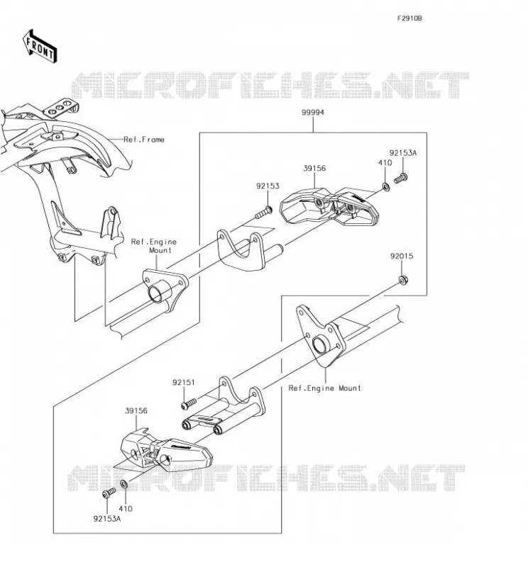 ACCESSOIRE (PROTECTION MOTEUR) Kawasaki MOTOS 650 2018 VERSYS 650  KLE650FJF