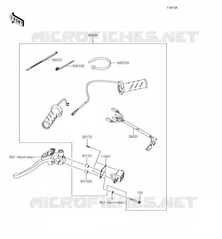 ACCESSOIRE (POIGNEES CHAUFFANTES) Kawasaki MOTOS 650 2018 VERSYS 650  KLE650FJF