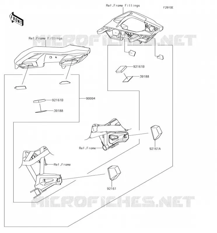 Accessory(Bag Fitting Kit) Kawasaki MOTOS 650 2018 VERSYS 650  KLE650FJF