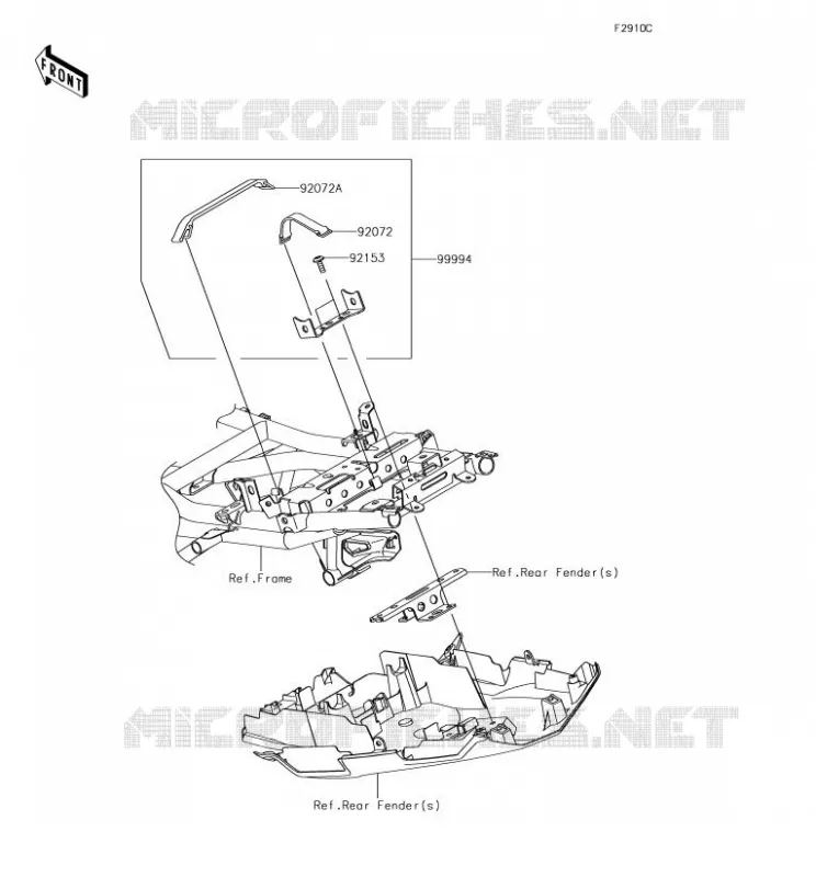 ACCESSOIRE (SUPPORT ANTIVOL U) Kawasaki MOTOS 650 2018 VERSYS 650  KLE650FJF