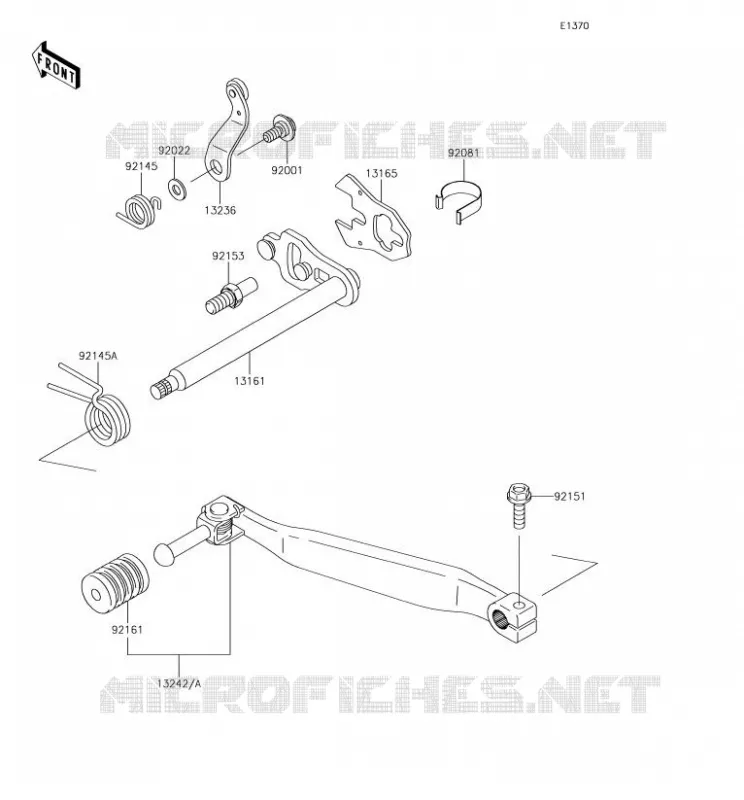 SELECTEUR Kawasaki MOTOS 650 2018 KLR650  KL650EJS