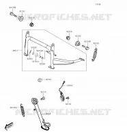 BEQUILLES pour Kawasaki J300 2018