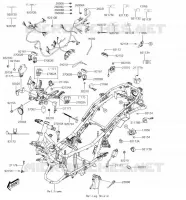CHASSIS EQUIPMENT ELECTRIQUE pour Kawasaki J300 2018
