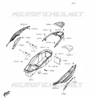 HOUSSE SELLE pour Kawasaki J300 2018