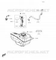 RESERVOIR CARBURANT pour Kawasaki J300 2018
