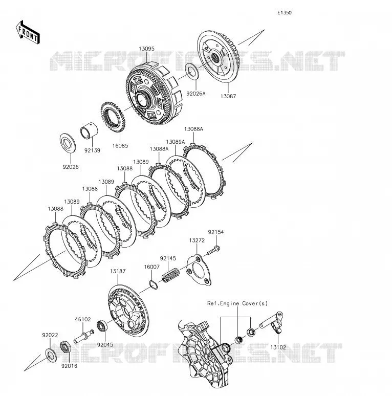 EMBRAYAGE Kawasaki MOTOS 300 2017 VERSYS-X 300  KLE300BHF