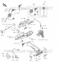 CONTACTEUR SERRURE/R&Eacute;FLECTEUR pour Kawasaki Z650 2018