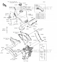 RESERVOIR CARBURANT pour Kawasaki Z1000SX 2018