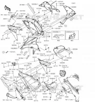 CARENAGE INFERIEUR  1000 kawasaki-moto 2018 Z1000SX 65