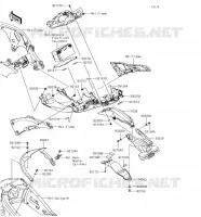 GARDE BOUE ARRI&Egrave;RE pour Kawasaki NINJA ZX-10R 2018
