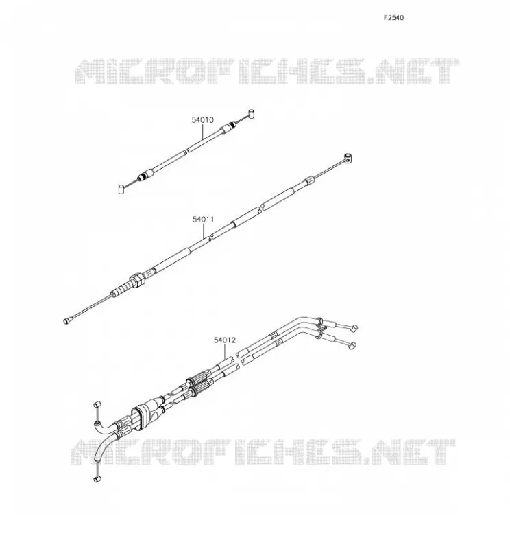CABLES Kawasaki MOTOS 1000 2018 NINJA ZX-10R  ZX1000RJFA