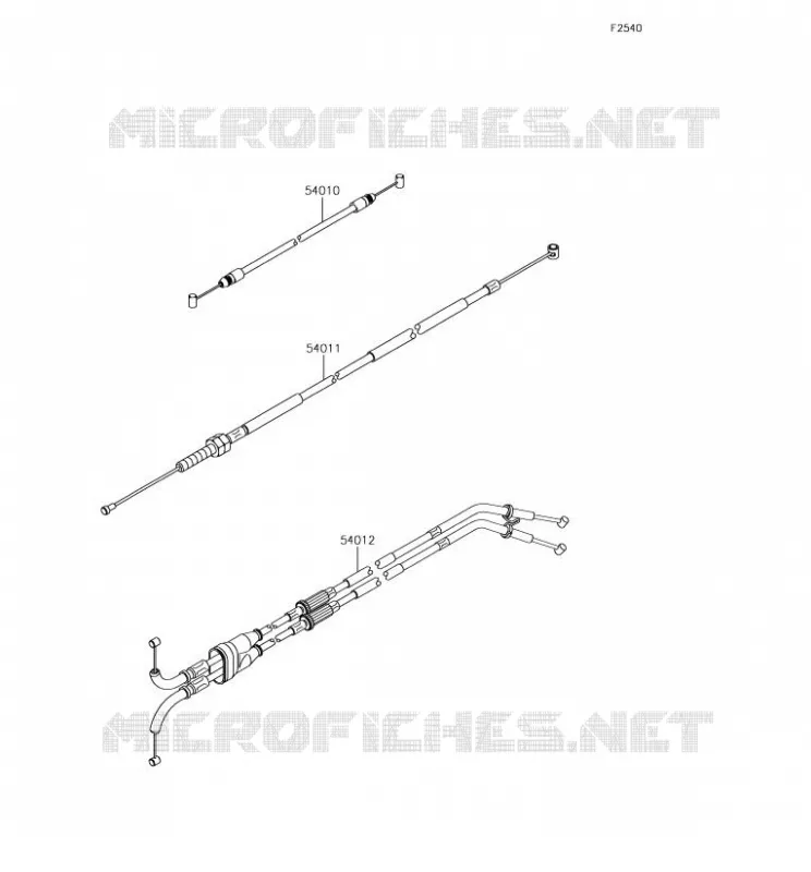 CABLES Kawasaki MOTOS 1000 2018 NINJA ZX-10R  ZX1000RJF