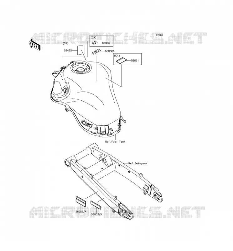 LABEL Kawasaki MOTOS 900 2017 Z900  ZR900AHF