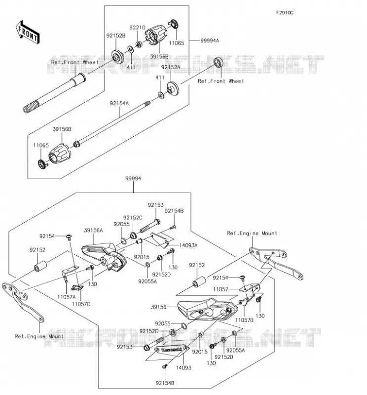 Accessory(Slider) Kawasaki MOTOS 900 2018 Z900  ZR900AJF