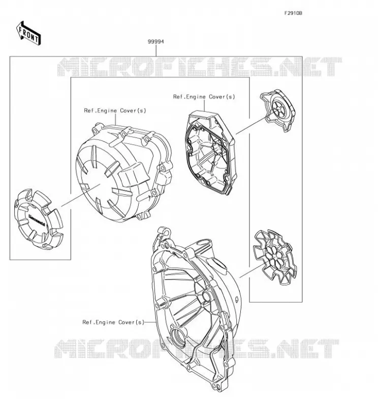 Accessory(Engine Cover Ring) Kawasaki MOTOS 900 2018 Z900  ZR900AJF